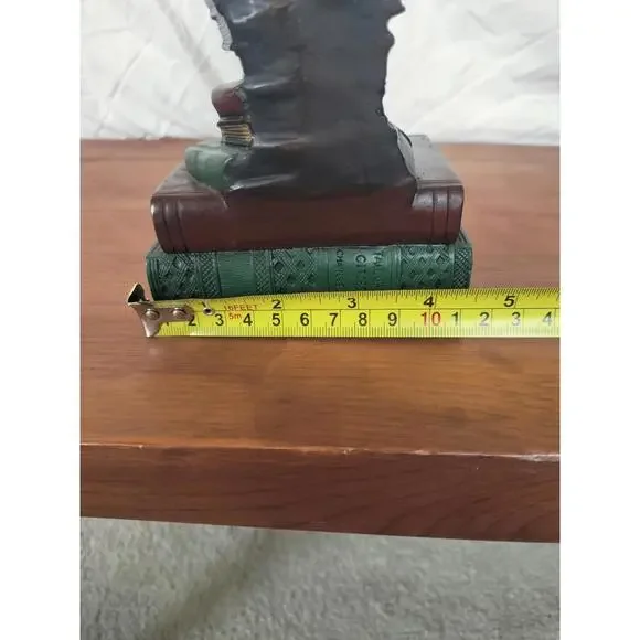 Vintage High Quality “The Child Thinker” Bookends ~ Heavy ~ Charles Dickens - Picture 8 of 9
